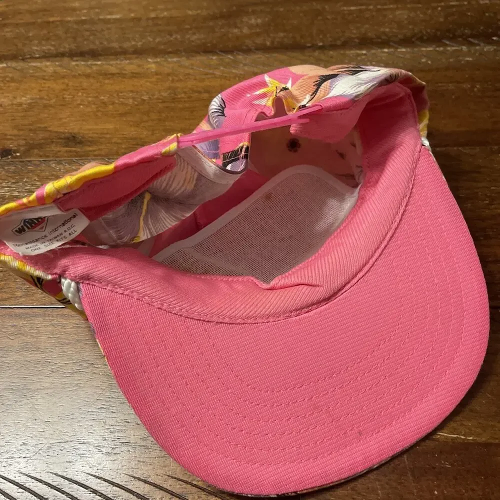 Vintage Sams Beach Bar Adjustable Cap Hudson Florida Pink